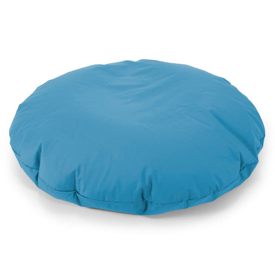 Flexforma Puf Infantil Redondo de Suelo 2-14 años - Fácil de Limpiar Azul turquesa 01