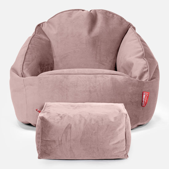 Puf Bubble - Terciopelo Rosa 02