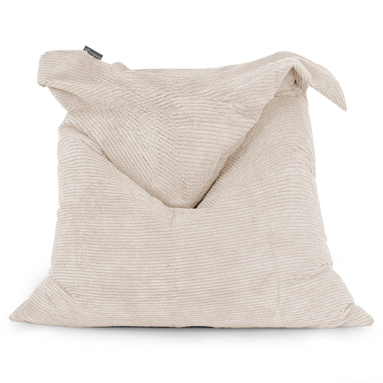 Puff Gigante Cama XL - Pompón Crema 01