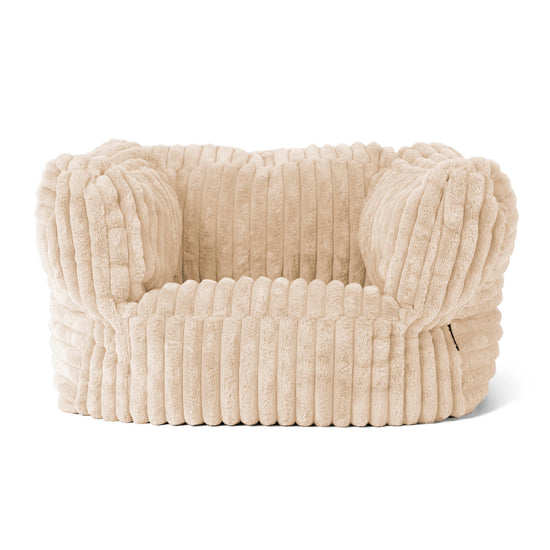 Albert Puff Sillón - Pana de Felpa Ultra Crema 01