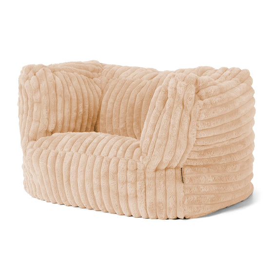 Albert Puff Sillón - Pana de Felpa Ultra Durazno 03