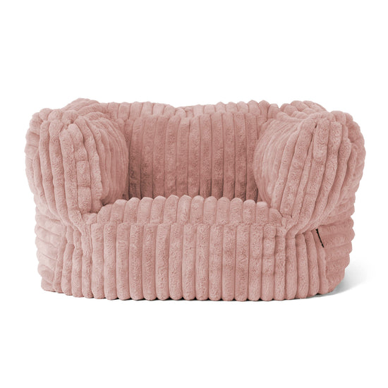 Albert Puff Sillón - Pana de Felpa Ultra Rosa Empolvado 01