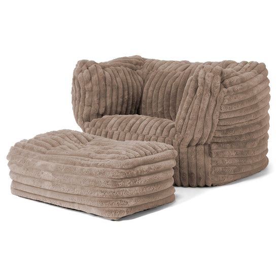 Albert Puff Sillón - Pana de Felpa Ultra Visón 02