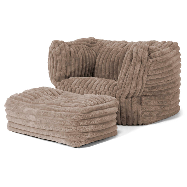 Albert Puff Sillón - Pana de Felpa Ultra Visón 02