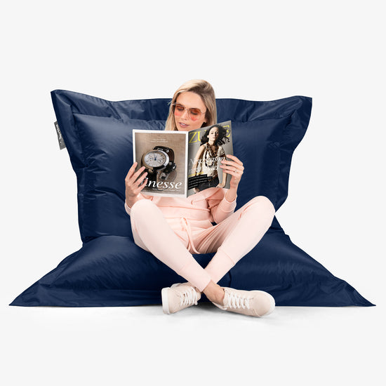 Puff Gigante Cama XXL - SmartCanvas™ Azul Marino 05