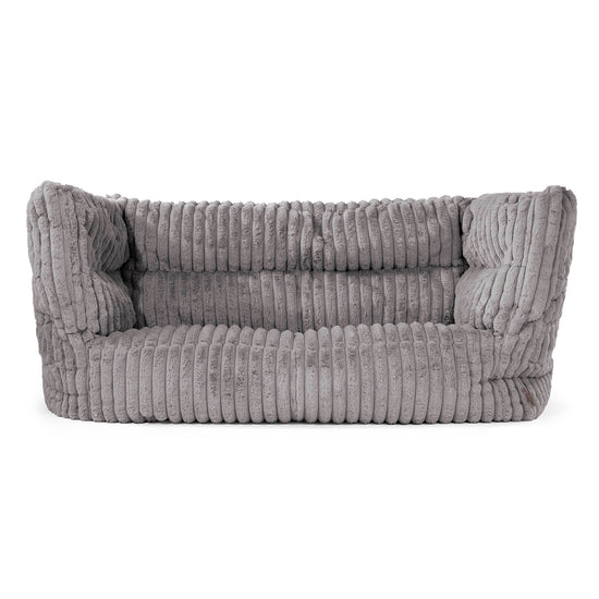 Louis Puf Sofá 2 plazas - Pana de Felpa Ultra Gris 01