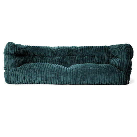 Louis Puf Sofá 3 plazas - Pana de Felpa Ultra Turquesa 01