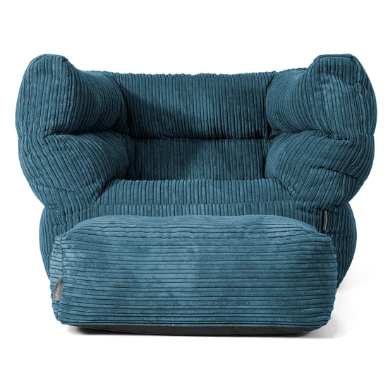 Louis Puff Sillón - Pana Clásica Azul marino 02