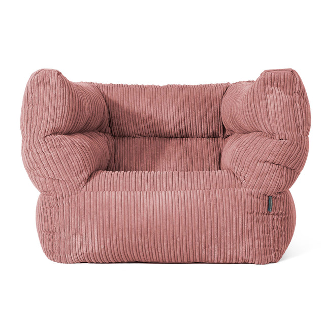 Louis Puff Sillón - Pana Clásica Durazno 01