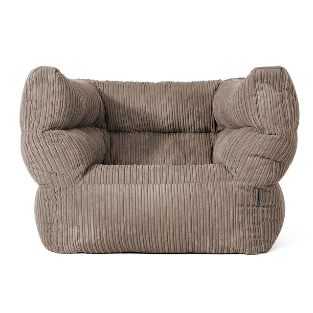 Louis Puff Sillón - Pana Clásica Marrón empolvado 01