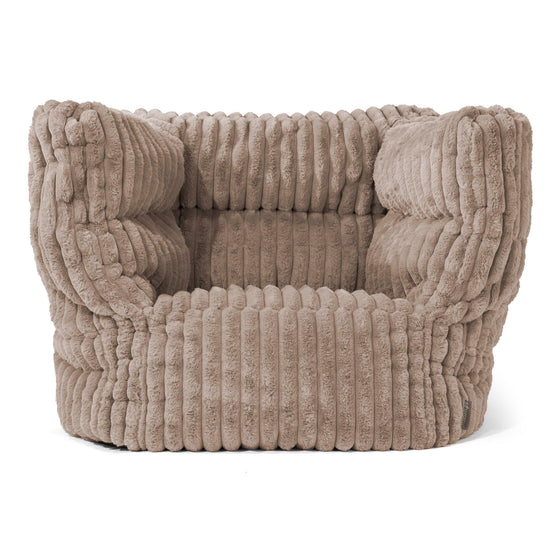Louis Puff Sillón - Pana de Felpa Ultra Visón 01