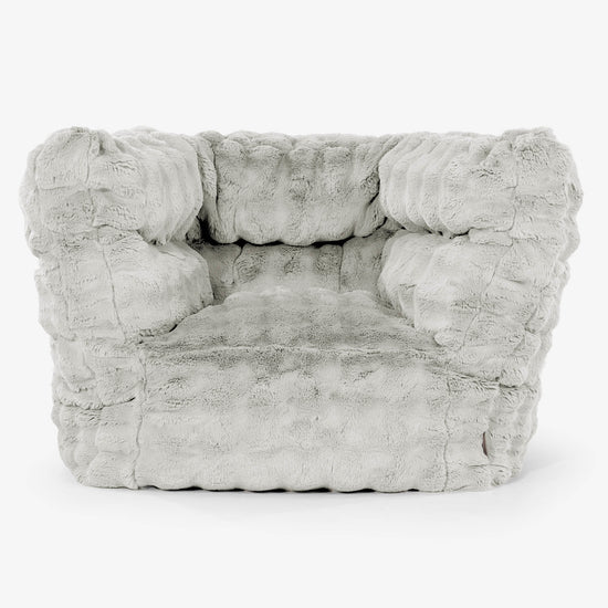 Louis Puff Sillón - Piel Sintética de Burbuja Verde Salvia 01