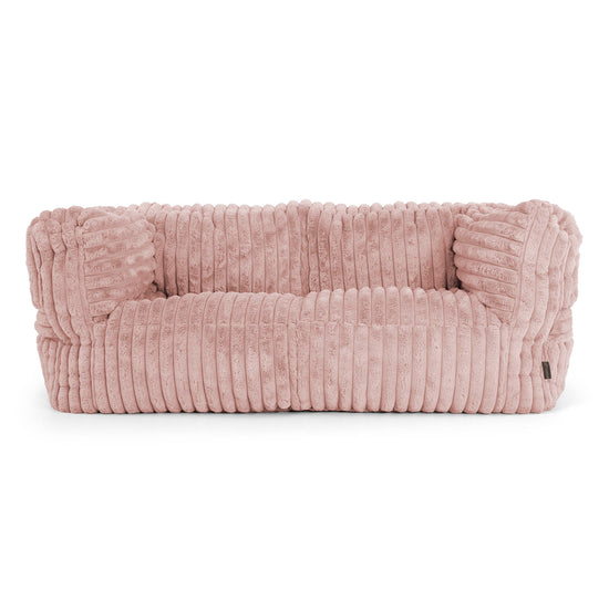 Albert Puf Sofá 2 plazas - Pana de Felpa Ultra Rosa Empolvado 01