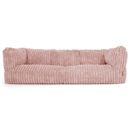 Albert Puf Sofá 3 plazas - Pana de Felpa Ultra Rosa Empolvado 01
