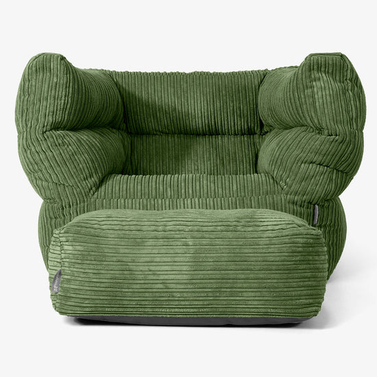 Albert Puff Sillón 2.0 - Pana Clásica Bosque Verde 02