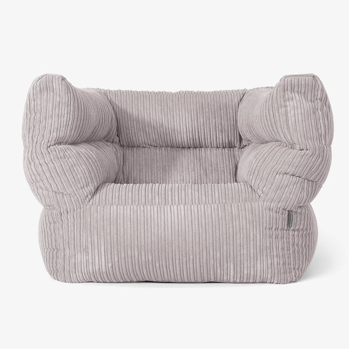 Albert Puff Sillón 2.0 - Pana Clásica Gris Plata 01