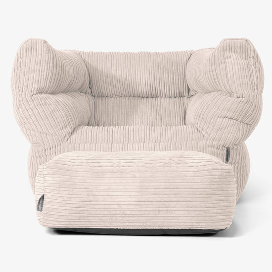 Albert Puff Sillón 2.0 - Pana Clásica Marfil 02