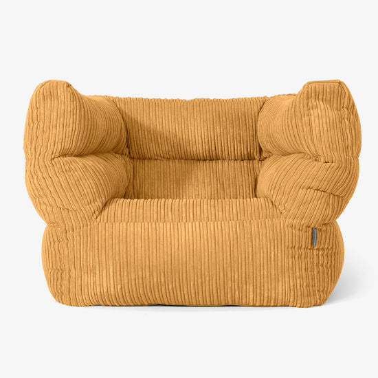 Albert Puff Sillón 2.0 - Pana Clásica Miel Dorada 01
