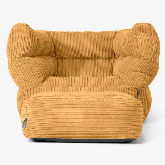 Albert Puff Sillón 2.0 - Pana Clásica Miel Dorada 02