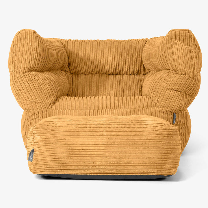 Albert Puff Sillón 2.0 - Pana Clásica Miel Dorada 02