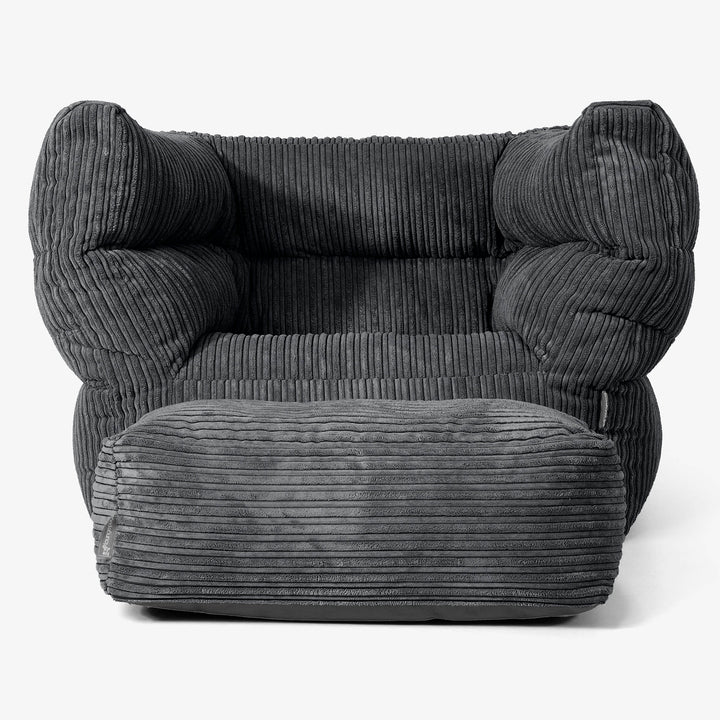 Albert Puff Sillón 2.0 - Pana Clásica Negro 02