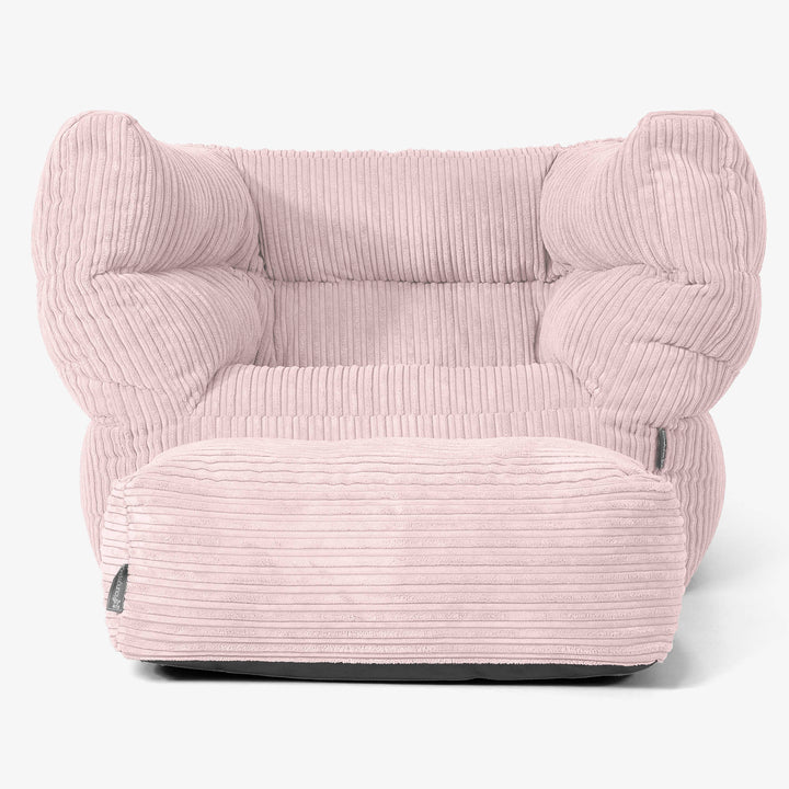 Albert Puff Sillón 2.0 - Pana Clásica Rosa Claro 02