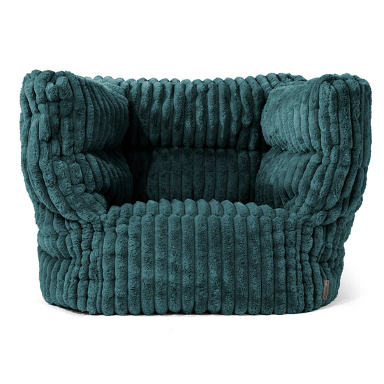 Albert Puff Sillón 2.0 - Pana de Felpa Ultra Turquesa 01
