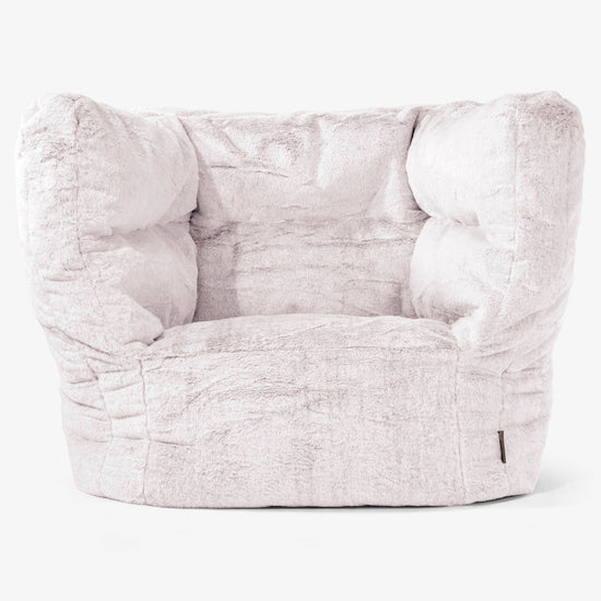 Albert Puff Sillón 2.0 - Piel de Conejo Sintética Rosa Empolvado 01