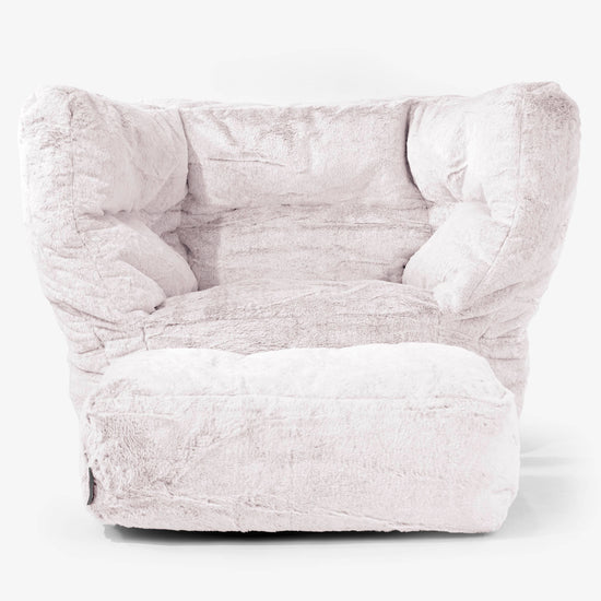 Albert Puff Sillón 2.0 - Piel de Conejo Sintética Rosa Empolvado 02