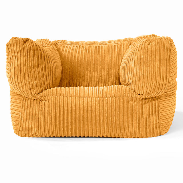 Albert Puff Sillón - Pana Clásica Miel Dorada 01