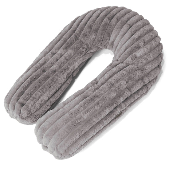 Almohada Abrazo - Pana de Felpa Ultra Gris 01