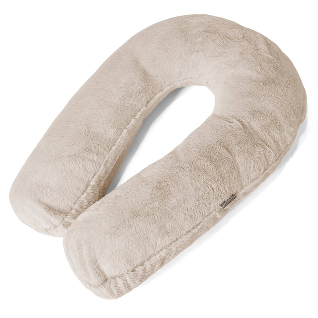Almohada Abrazo - Piel de Conejo Sintética Marrón Dorado 01