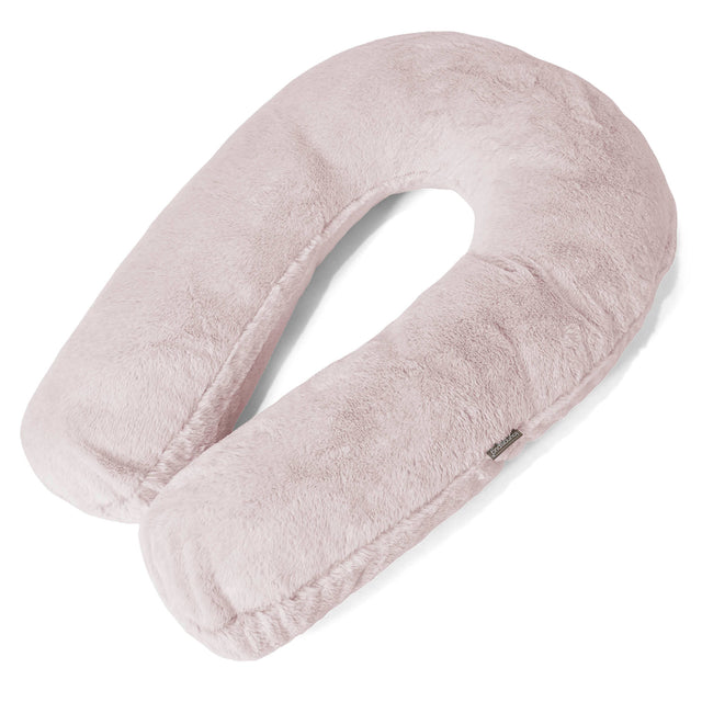 Almohada Abrazo - Piel de Conejo Sintética Rosa Empolvado 01