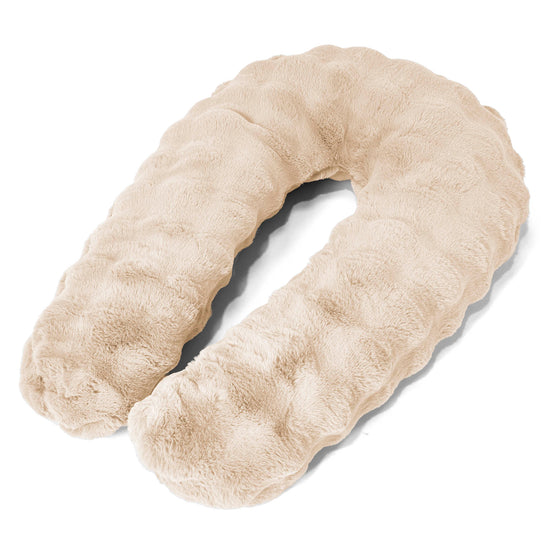 Almohada Abrazo - Piel Sintética de Burbuja Crema 01