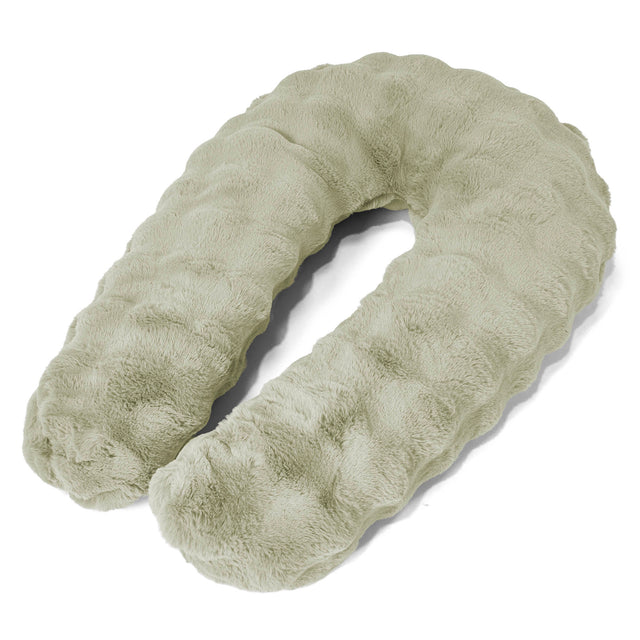 Almohada Abrazo - Piel Sintética de Burbuja Verde Salvia 01