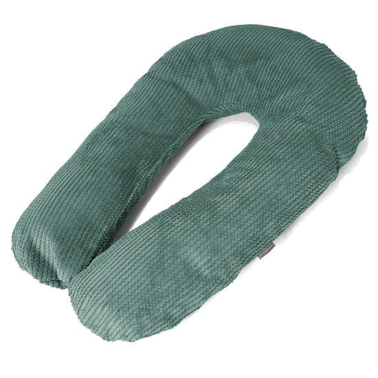 Almohada Abrazo - Pompón Verde Musgo 01