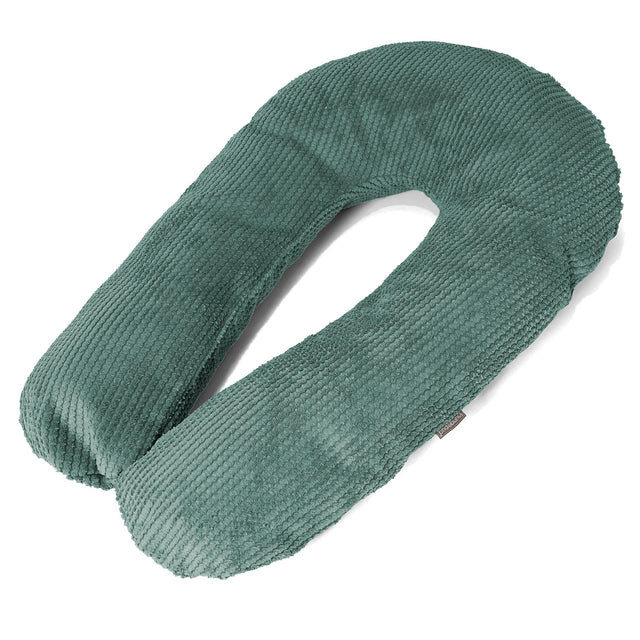 Almohada Abrazo - Pompón Verde Musgo 01