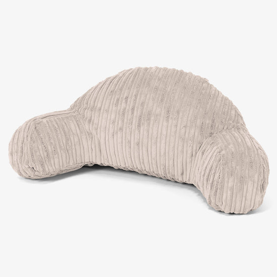 Almohada de Lectura para Niños de Alto Soporte - Pana Clásica Marfil 01