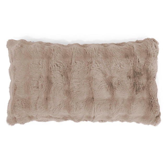 Fundas de Cojín Rectangular Gigante 40 x 70cm - Piel Sintética de Burbuja Vison 01