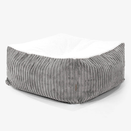 Cama para Perro Colchón Gigante Grande - Sherpa & Pana Clásica Grafito - 01