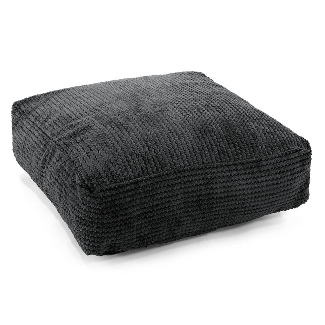 Cojín de Suelo Grande - Pompón Negro 01