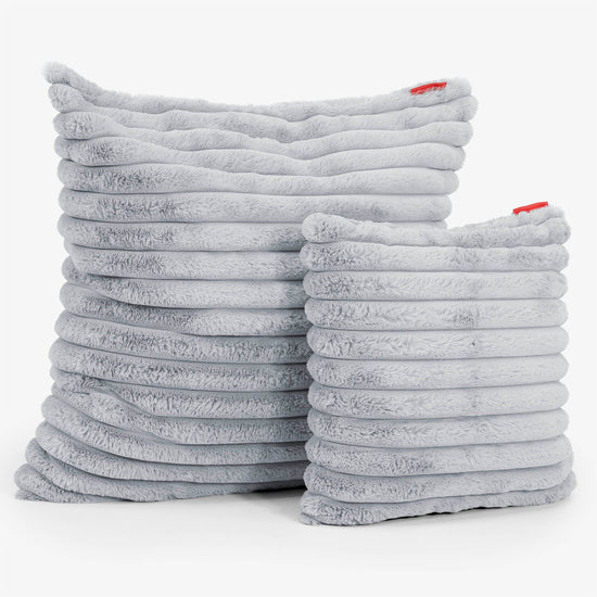 Fundas de Cojín Extra Grande 70 x 70cm - Pana de Felpa Ultra Azul Huevo de Pato 02