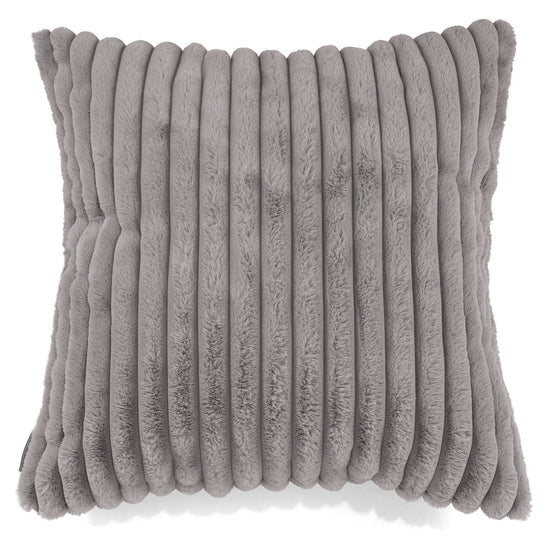 Fundas de Cojín Extra Grande 70 x 70cm - Pana de Felpa Ultra Gris 01