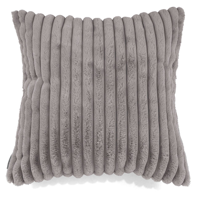 Fundas de Cojín Extra Grande 70 x 70cm - Pana de Felpa Ultra Gris 01