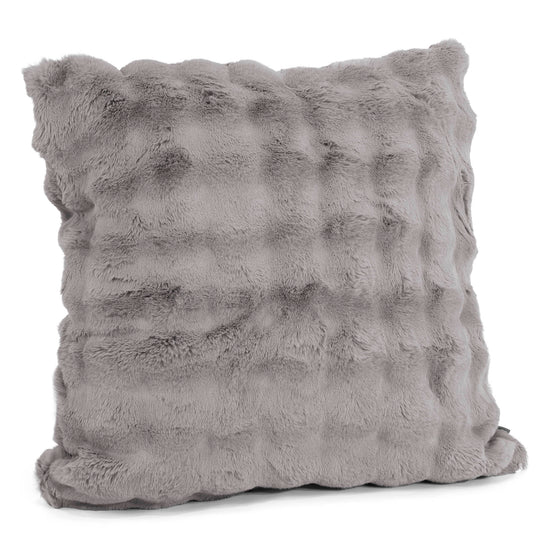 Fundas de Cojín Extra Grande 70 x 70cm - Piel Sintética de Burbuja Gris 02