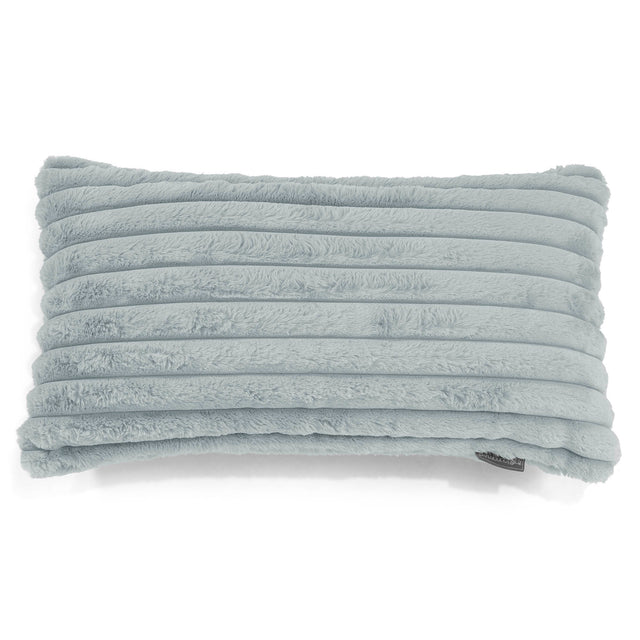 Fundas de Cojín Rectangular Gigante 40 x 70cm - Pana de Felpa Ultra Azul Huevo de Pato 01