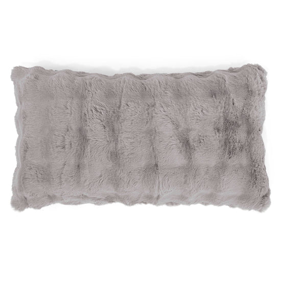 Fundas de Cojín Rectangular Gigante 40 x 70cm - Piel Sintética de Burbuja Gris 01
