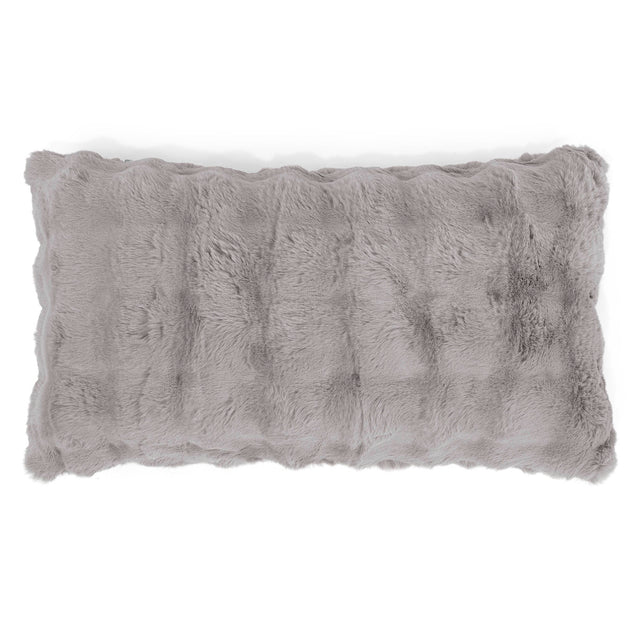 Fundas de Cojín Rectangular Gigante 40 x 70cm - Piel Sintética de Burbuja Gris 01