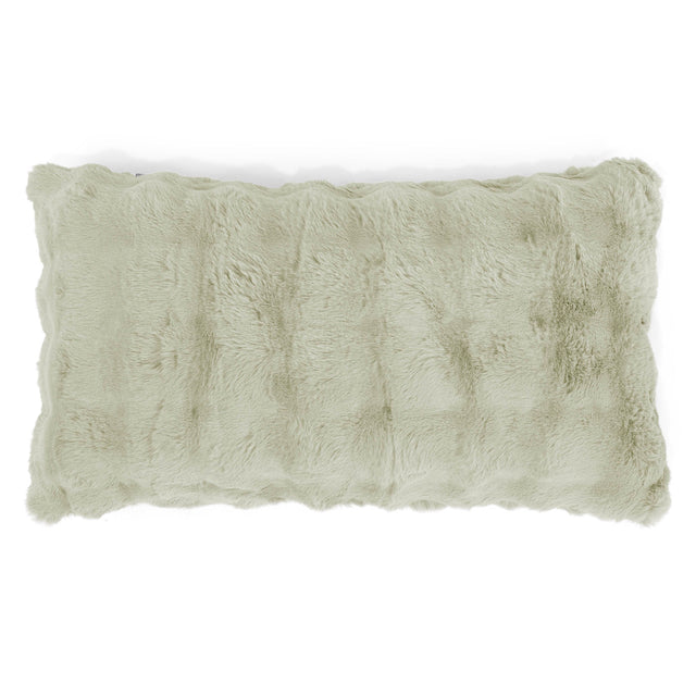 Fundas de Cojín Rectangular Gigante 40 x 70cm - Piel Sintética de Burbuja Verde Salvia 01