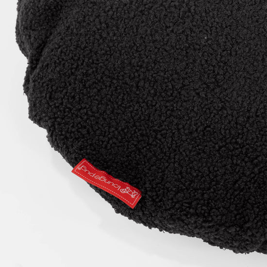 Fundas de Cojín Redondo 50cm - Boucle Grafito 02